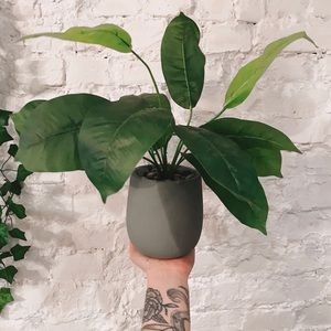 16” Potted Artificial Leafy Plant